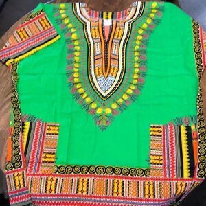 Big Mama Dakishi shirt lime green one size NWOT